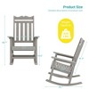 Sonkuki Patio Outdoor 4-Piece Adirondack Rocking Chairs with Big Armrests, Weather Resistant, Easy Installation, Lawn and Backyard - 3 of 4