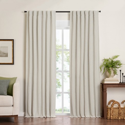 Harrow Solid Texture Room Darkening Single Window Curtain Panel - 52