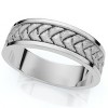 Pompeii3 6mm Men's 14k Gold or Platinum Wedding Band - 3 of 4