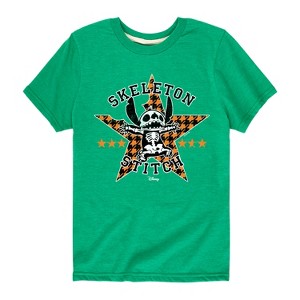 Boys' - Disney - Skeleton Stitch Short Sleeve Graphic T-Shirt - 1 of 4