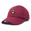 Dalix Robot Embroidered Glow in the Dark Retro Dad Hat Cotton Baseball Cap Adjustable Mens - 4 of 4