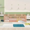 NicBex Full Size Wood Montessori Bed with Safety Fence,Floor Bed Frame with Door,Modern Toddler Bed for Bedroom,Natural - 2 of 4