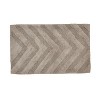 Hugo 6-Piece Bath Rug Set 100% Premium Cotton Tufted Chevron Pattern Bathmats for Bathroom, Super Soft Absorbent Machine Washable - 2 of 4