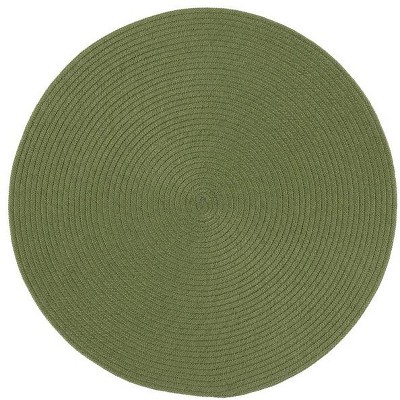 Braided Brd315 Hand Woven Area Rug - Green - 5' Round - Safavieh : Target