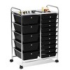 Tangkula Rolling 15-Drawer Organizer Cart,Rolling cart/W Wheels - 4 of 4