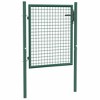 vidaXL Fence Gate Steel 39.4"x49.2" Green - 2 of 4