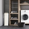Attop Slim Laundry Hamper Collapsible Dirty Clothes Basket Foldable Storage Organizer Narrow Design Space Saving Hamper Durable Oxford - 4 of 4