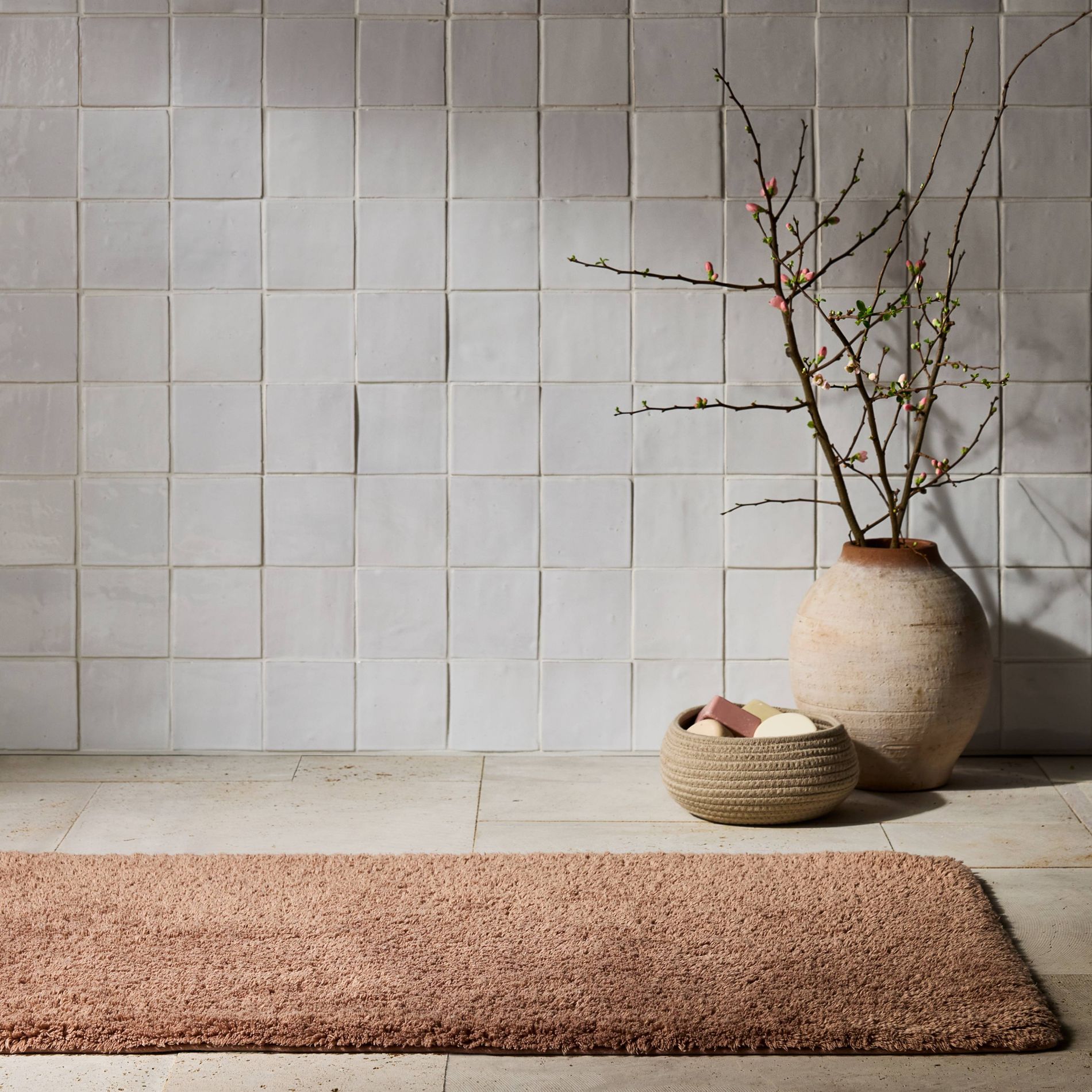 24"x40" Modal Plush Bath Rug Clay - Casaluna™