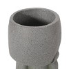 Syemin Planters Interesting Clay Flower Pot , Indoor Outdoor Home Garden Decor, Decorative Plant Pots for Living Room, Balcony, Gray 26.5"*12.5"*12" - 3 of 4
