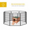 Gulches PawHut Small Wooden Rabbit Hutch Bunny Cage Guinea Pig Cage Duck House Dog House,Natural - 3 of 4