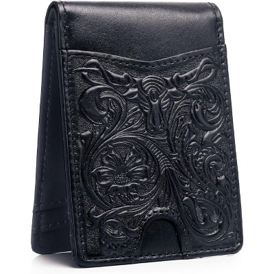 BEAFUP Men's RFID Blocking Bifold Wallet - Premium Full-Grain Leather with 11 Card Slots | Slim Design for Daily Use for Birthdays