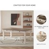 Dining Table Cream - Signature Design by Ashley: Farmhouse Style, 6 Drawers, Rustic Plank Top - 4 of 4