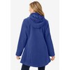 Woman Within Plus Size Hooded A-Line Fleece Coat - 3 of 4