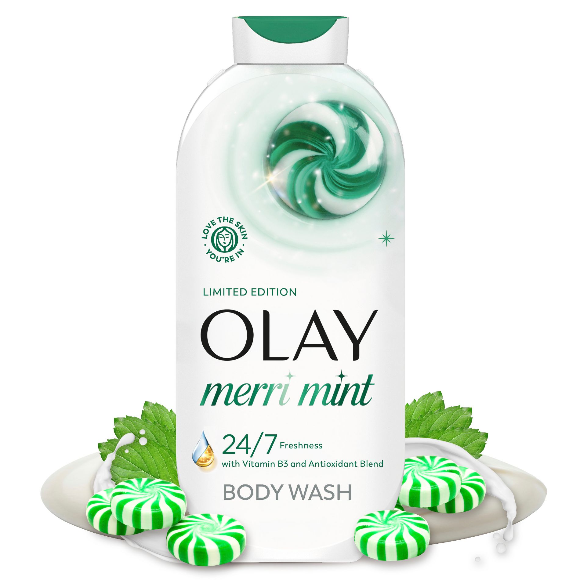 Olay SBM Body Wash - Merri Mint - 22 fl oz