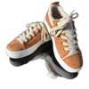 Women's Wo Furry Lace Up Low Top Sneakers - Mars Sky Shoes - 4 of 4