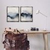 Stupell Industries Mysterious Abstract Obscure Watercolor 2pc Floating Frame Art Set - 2 of 4