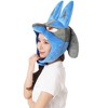 Clever Idiots Inc. Pokemon Lucario Kigurumi Cozy Costume Beanie Hat - 2 of 4