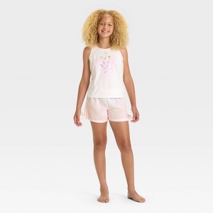 Girls' Graphic Tank Top and Shorts Pajama Set - art class™ - 1 of 4