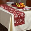 Unique Bargains Christmas Table Runner Navy Blue White 72"x13" 1 Pc - 2 of 4