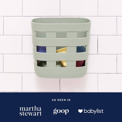 Lalo Bath Toy Bin - Sage: Shower Caddy, 9 Height, 8.5 Width