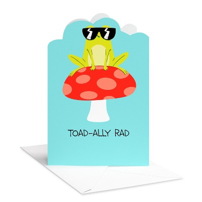Back to School Card for Students Toad-Ally Rad