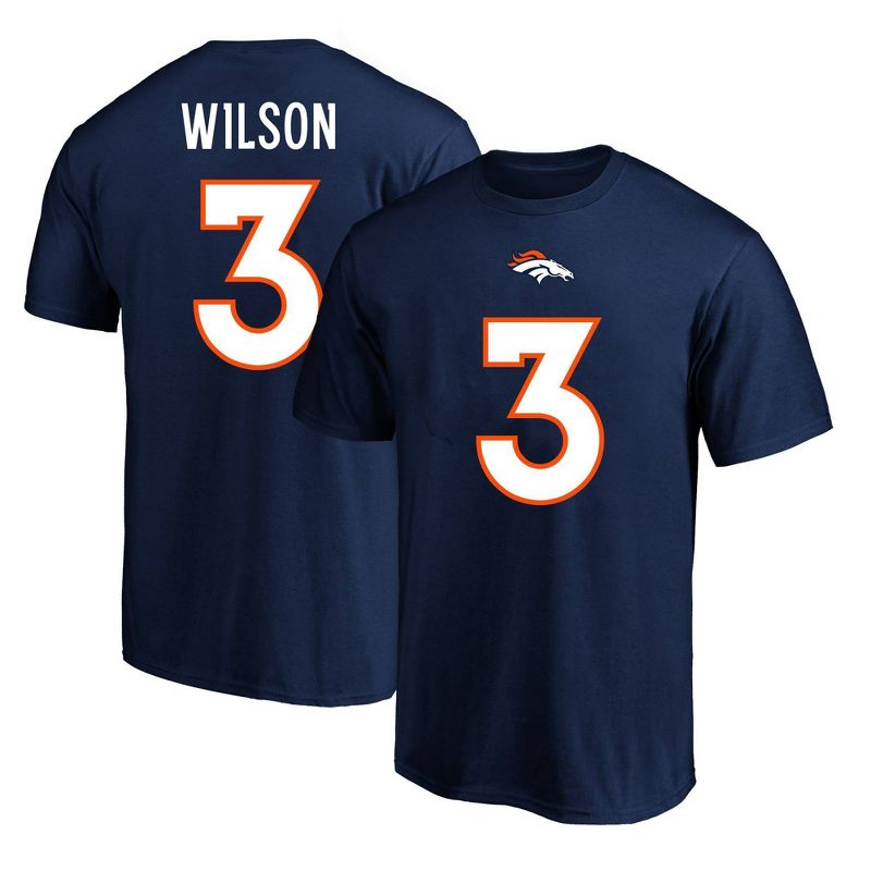 NFL Denver Broncos Men's Russell Wilson Big & Tall Short Sleeve Cotton Core T-Shirt, 1 of 3