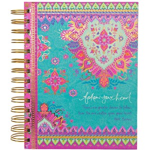 Pavilion Gift Company - Follow Your Heart - 7.5" x 6.5" Spiral Notebook - Notebooks and Journals - 1 of 4