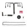 LNC Mocha 6-Light 25" Modern Candle Large Chandelier,Black - 4 of 4