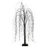 Nearly Natural 4-ft Pre-Lit Halloween Black Willow Artificial Fall Tree with 120 Orange and Purple LED Lights - 4 of 4