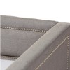 Twin Raymond Modern and Contemporary Fabric Nailhead Trimmed Sofa Daybed with Roll Out Trundle Guest Bed Gray - Baxton Studio - image 3 of 4
