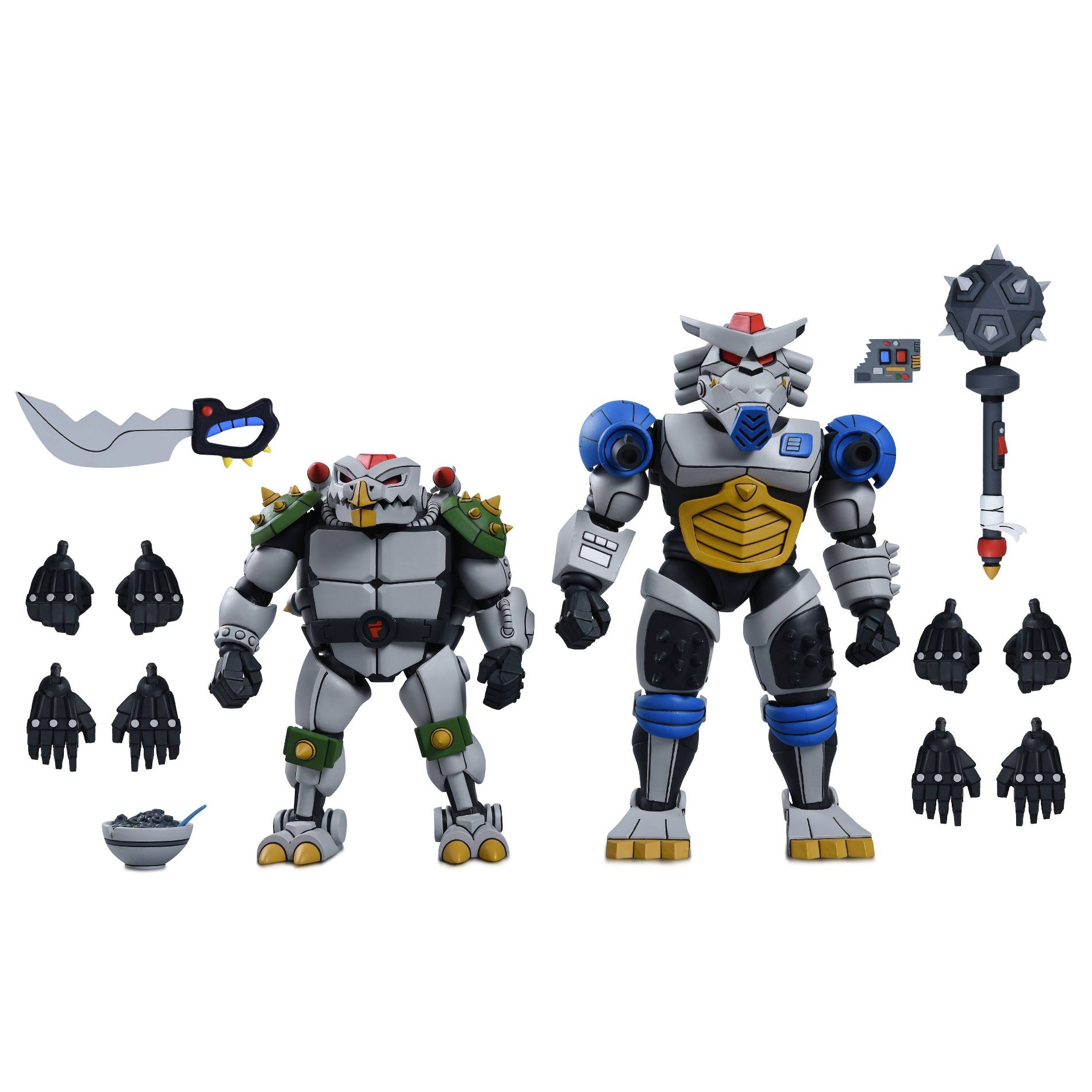 Teenage Mutant Ninja Turtles (1987 Cartoon) - 7" Scale Action Figure - Robo Tokka and Rahzar 2pk