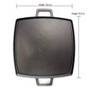 Bayou Classic 7444 10.5-in Cast Iron Reversible Square Griddle Features Flat Side and Ribbed Grill Side Perfect for Large Batch Breakfast Burgers - 3 of 4