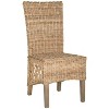Sumatra 19" H Rattan Side Chair (Set of 2) - FOX1601 - Natural - Safavieh Couture - 4 of 4
