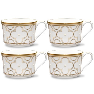 Noritake Trefolio Gold Set of 4 Cups