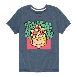 Boys' - Peanuts - Sally Flowers Short Sleeve Graphic T-Shirt - 1 of 4