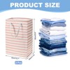 Unique Bargains Foldable Waterproof Travel Storage Easy Carry Handles Laundry Basket 2 Pcs - 2 of 4