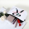 Unique Bargains Large Capacity Zipper Personalized Small Makeup Bag White - 3 of 4