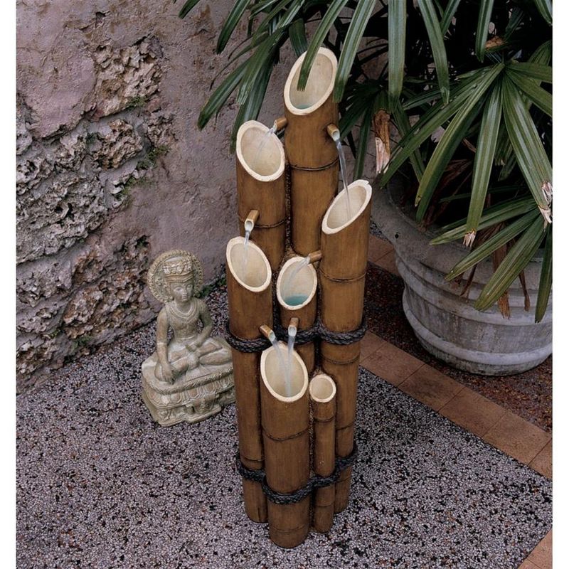 Design Toscano Cascading Bamboo Sculptural Fountain, 2 of 6