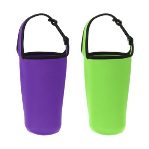Unique Bargains Reusable Neoprene Insulated Waterproof Drinks Tumbler Carrier Holder 2 Pcs - 1 of 4