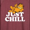 Women's - Garfield - Just Chill Lightweight French Terry Wide Neck Long Sleeve Shirt - 2 of 4