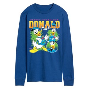 Men's - Disney - Donald Duck Feisty And Fabulous Long Sleeve Graphic T-Shirt - 1 of 3