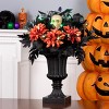 20" Prelit LED Boo-tiful Halloween Urn Centerpiece Green Lights - National Tree Company - 2 of 3