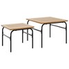 vidaXL Bistro Table Black 15.7"x27.5" Metal - 2 of 4