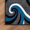 Luxe Weavers Contemporary Abstract Geometric Swirl Area Rug - 4 of 4