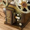 Vintiquewise Decorative Bronze Metal Vintage Single Bottle Film Projector Wine Holder for Tabletop or Countertop - 3 of 4