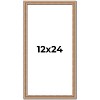 PosterPalooza | Panoramic Deco Brown Picture Frame - UV Acrylic, Foam Board Backing, Hanging Hardware - 2 of 4