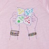 Andy & Evan  Toddler  Pink Raglan Sleeve Knotted Tee - 3 of 3