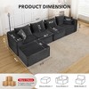 Cloud Modular Sectional Sofa,Modern Upholstered Couches, Comfort U/L Shaped Sofa,Deep Seat Corner Couch for Living Room - 2 of 4