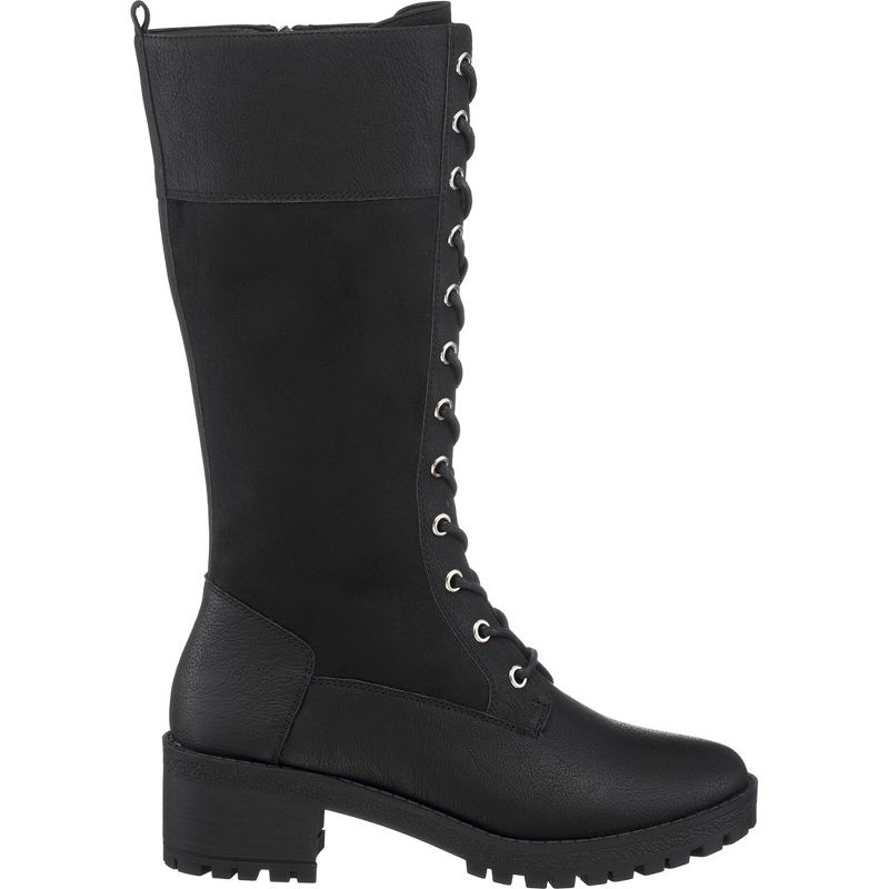 GC Shoes Rook Lace Up Block Heel Combat Boots, 2 of 17