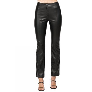 Women's Faux Leather Flare Pants - Fate - 1 of 3